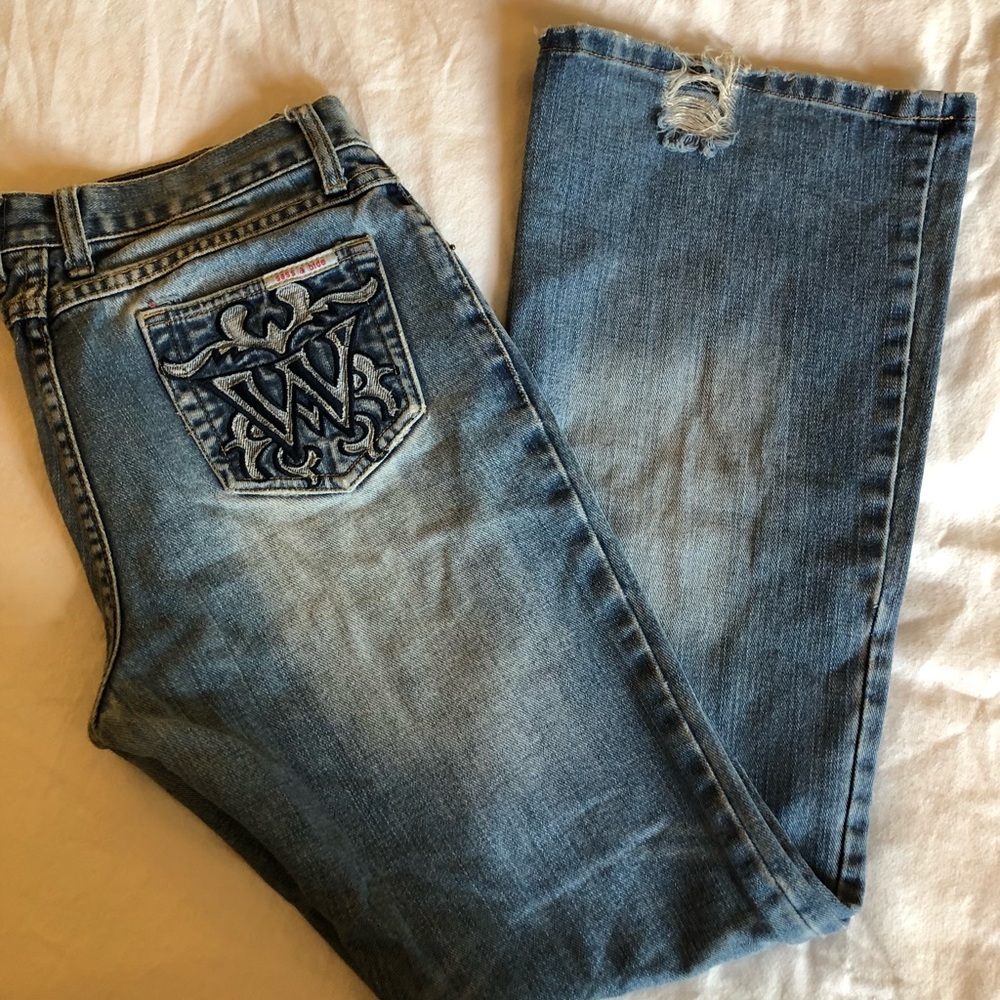 sass & bide jeans size 29 low rise boot leg